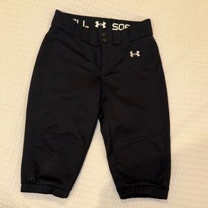 Under Armour Kids' Black Athletic Softball Pants